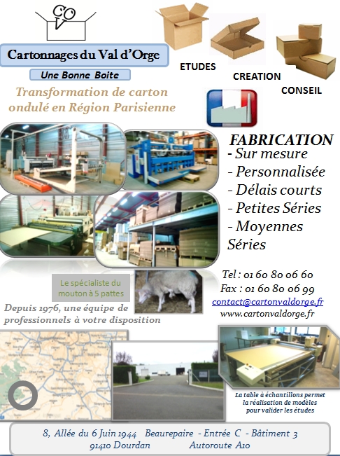 Cartonnages du Val d'Orge, une bonne boite